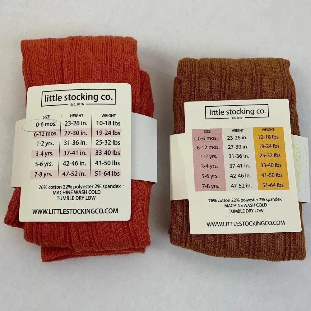 Girlhood By Little Stocking Co pairs footless
